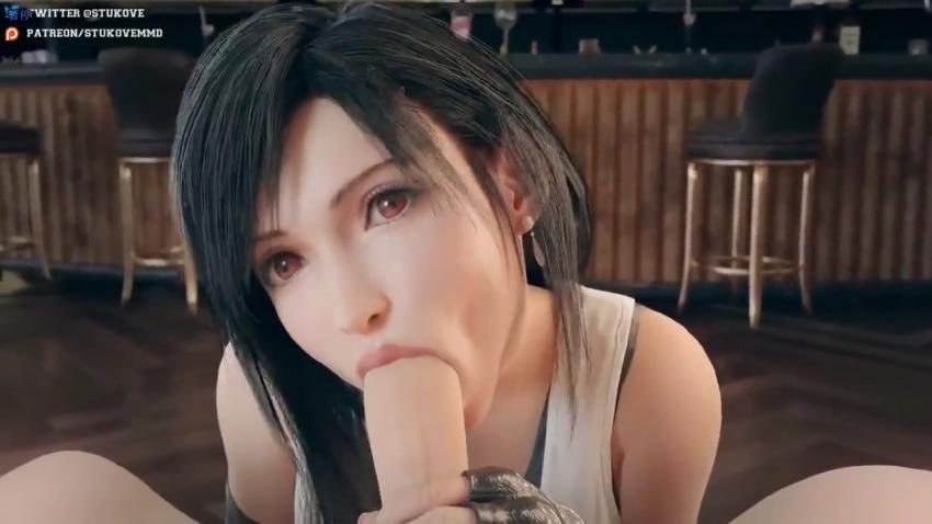 3D蒂法痴迷鸡巴，最终幻想激情诱惑